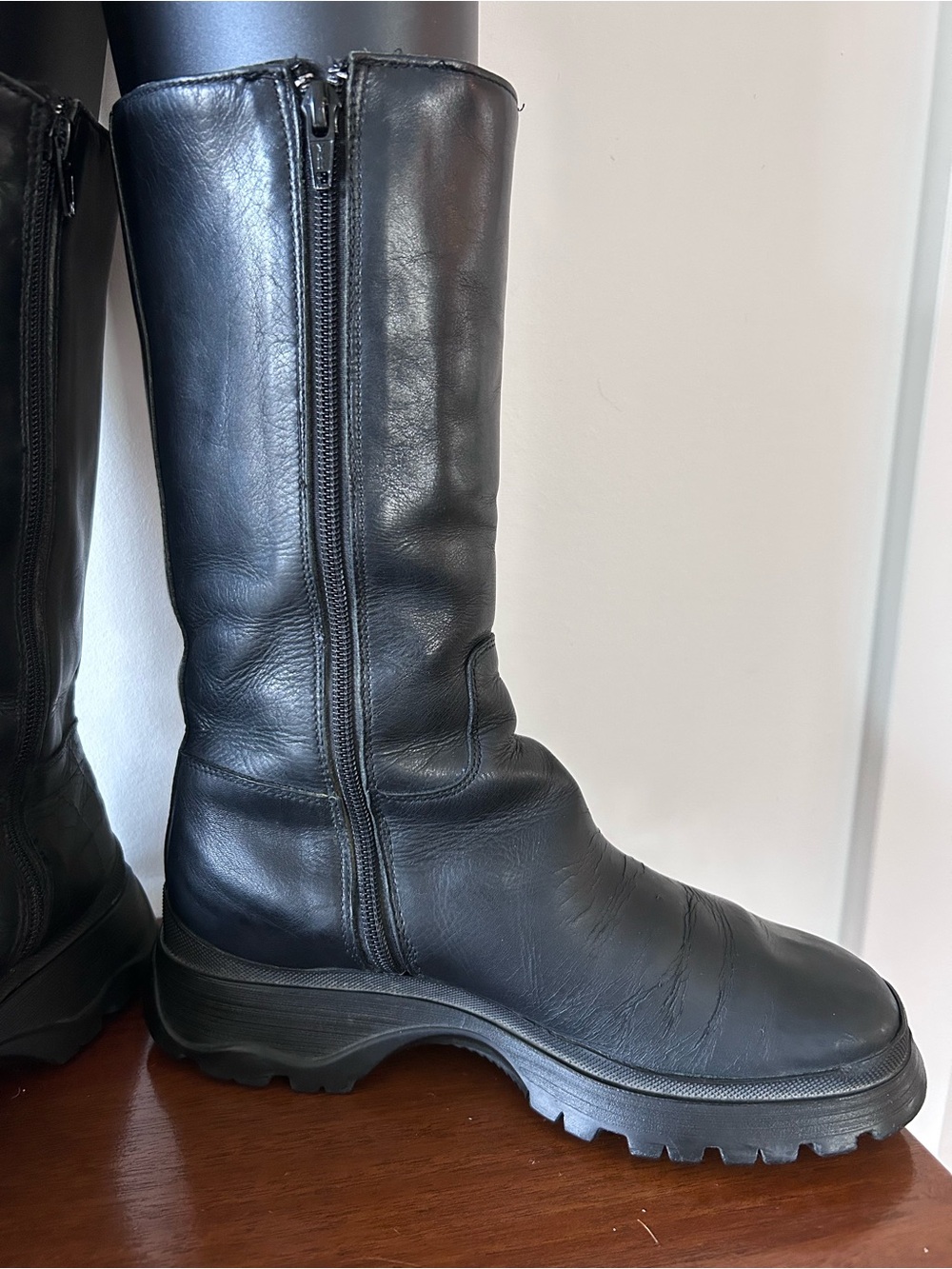 PRADA Y2K Bella Hadid Fav Boots | Combat Lug | 36.5 - Picture 4 of 14